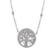 real effect mother of pearl tree of life necklace