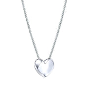 real effect silver heart pendant