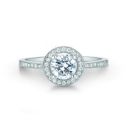 cluster ring; diamond-like centre, size 56
