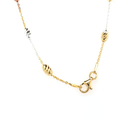 45cm mixed colour moon shape necklace