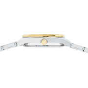 lorus quartz ladies two tone white dial bracelet watch