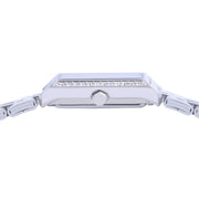 lorus quartz ladies stainless steel white dial bracelet watch