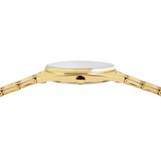 lorus quartz ladies gold plated green dial bracelet watch