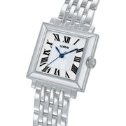 lorus quartz ladies stainless steel white dial bracelet watch