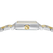 lorus quartz ladies two tone white dial bracelet watch