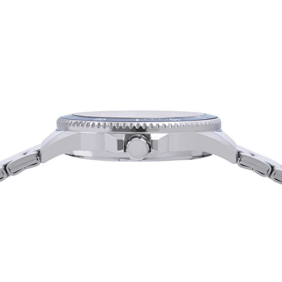 lorus quartz gents stainless steel blue dial bracelet watch