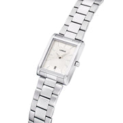 lorus quartz gents stainless steel white dial bracelet watch