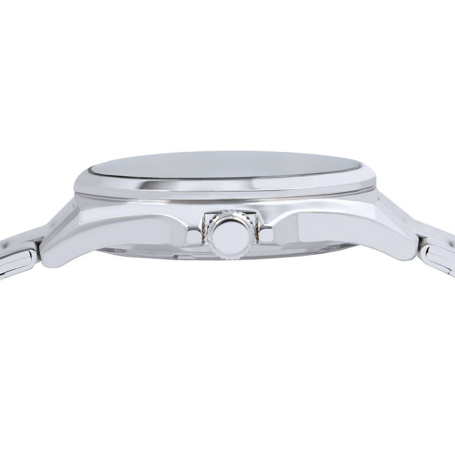 lorus quartz gents stainless steel grey dial bracelet watch