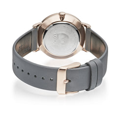 lorus quartz gents gold plated grey dial strap watch