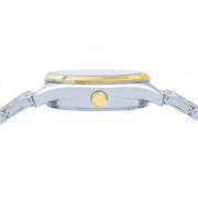 lorus quartz ladies two tone white dial bracelet watch