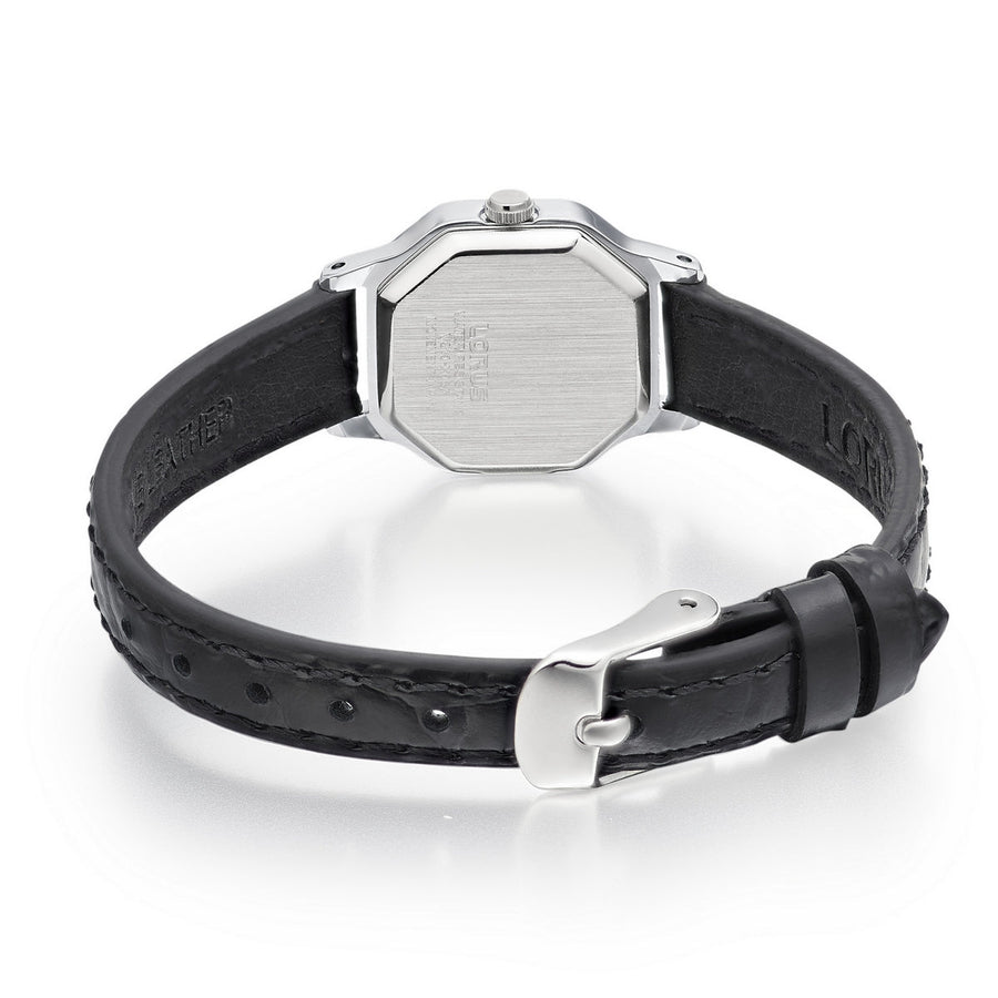 lorus quartz ladies stainless steel white dial strap watch