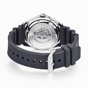 lorus automatic gents stainless steel orange dial strap watch