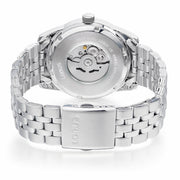 lorus automatic gents stainless steel black dial bracelet watch