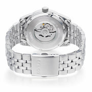 lorus automatic gents stainless steel black dial bracelet watch