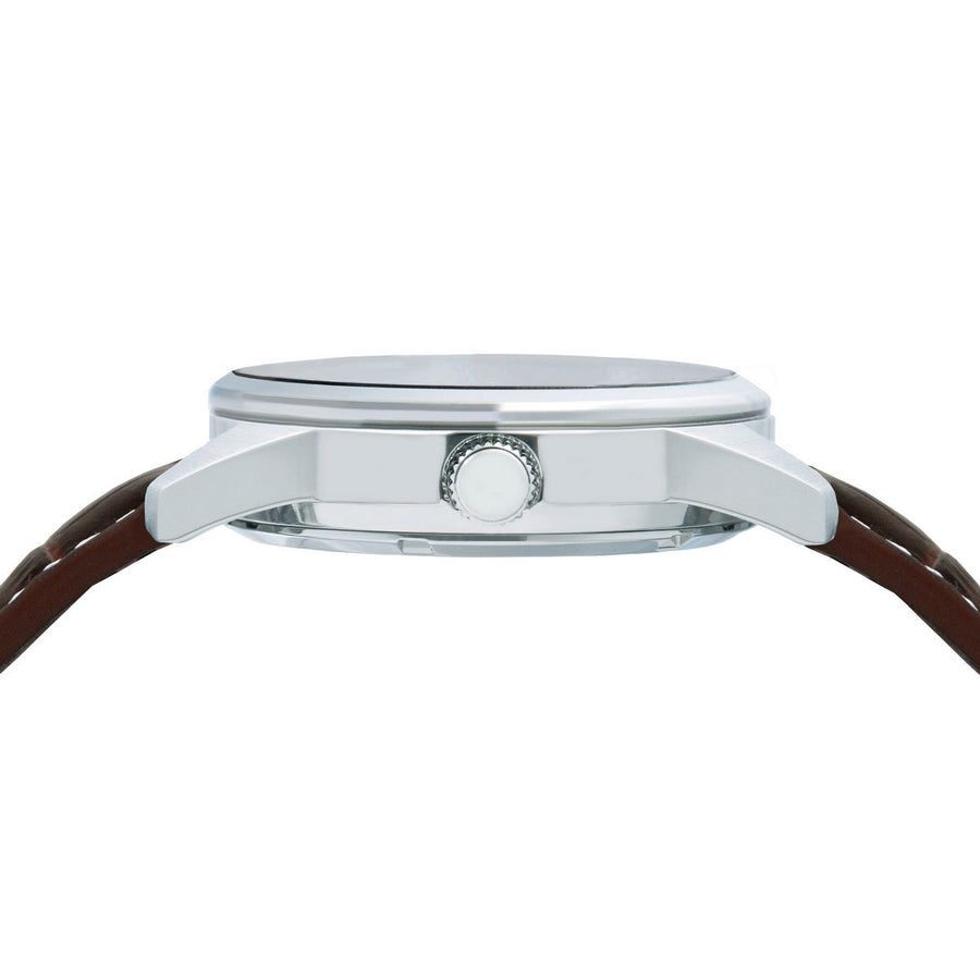 lorus automatic stainless steel blue dial strap watch
