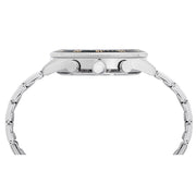 lorus chronograph gents two tone stainless steel green dial brcelet watch