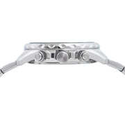 lorus quartz chronograph gents stainless steel green dial bracelet watch