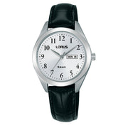 lorus quartz ladies stainless steel white dial strap watch