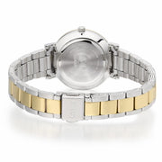 lorus solar ladies two tone silver dial bracelet watch