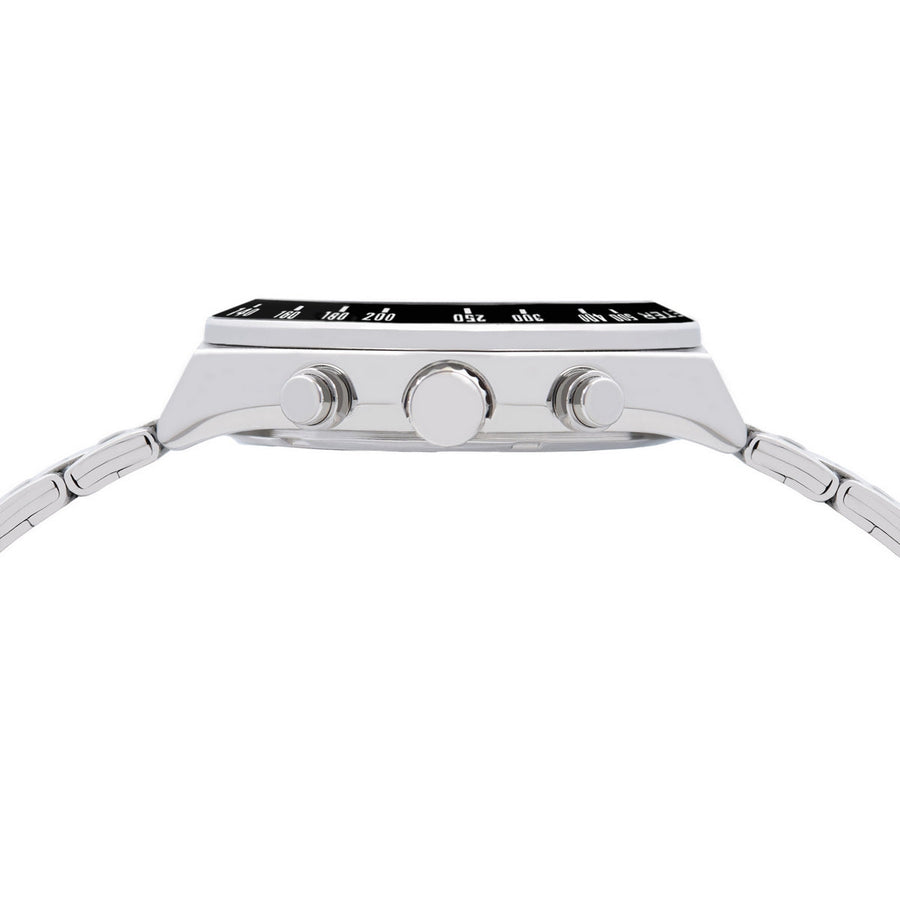 lorus solar chronograph gents stainless steel green dial bracelet watch