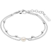 jette bracelet silver 925 rhodium plated pea 17+3cm