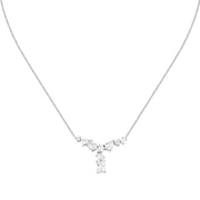 morellato silver riflessi necklace s925 rhodium cz white 40+5cm