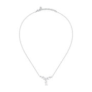 morellato silver riflessi necklace s925 rhodium cz white 40+5cm