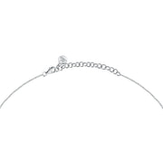 morellato silver riflessi necklace s925 rhodium cz white 40+5cm