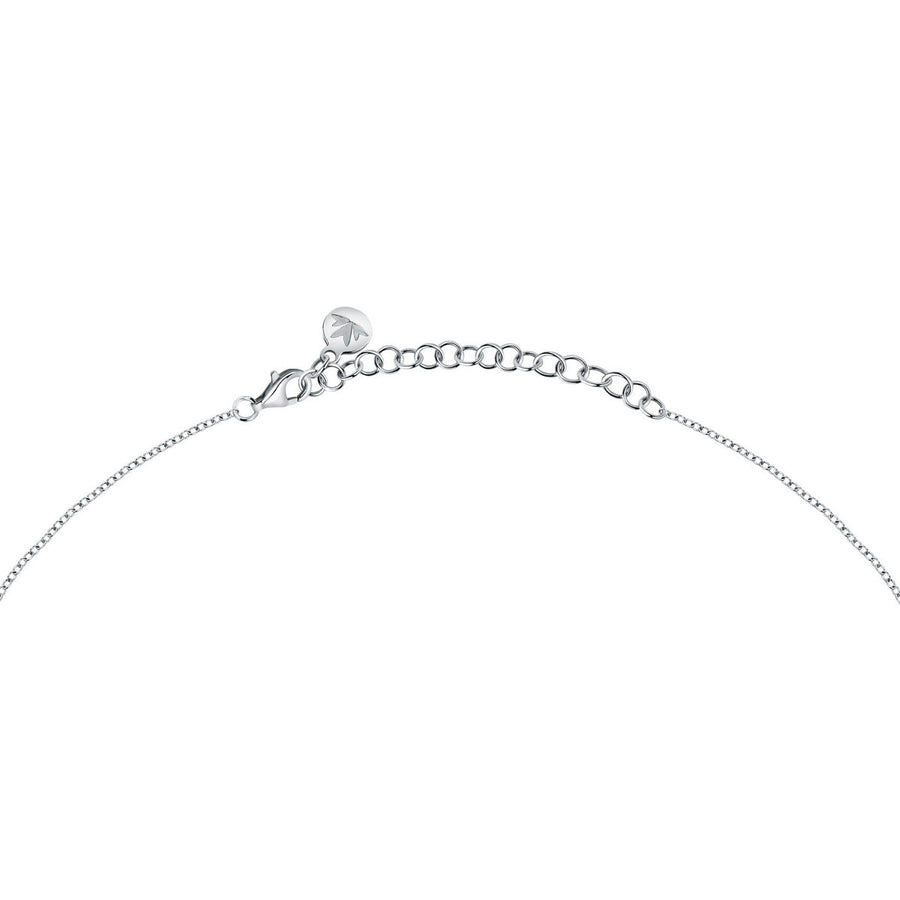 morellato silver riflessi necklace s925 rhodium cz white 40+5cm
