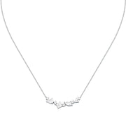 morellato silver riflessi necklace s925 rhodium cz white 40+5cm