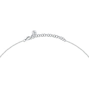 morellato silver riflessi necklace s925 rhodium cz white 40+5cm