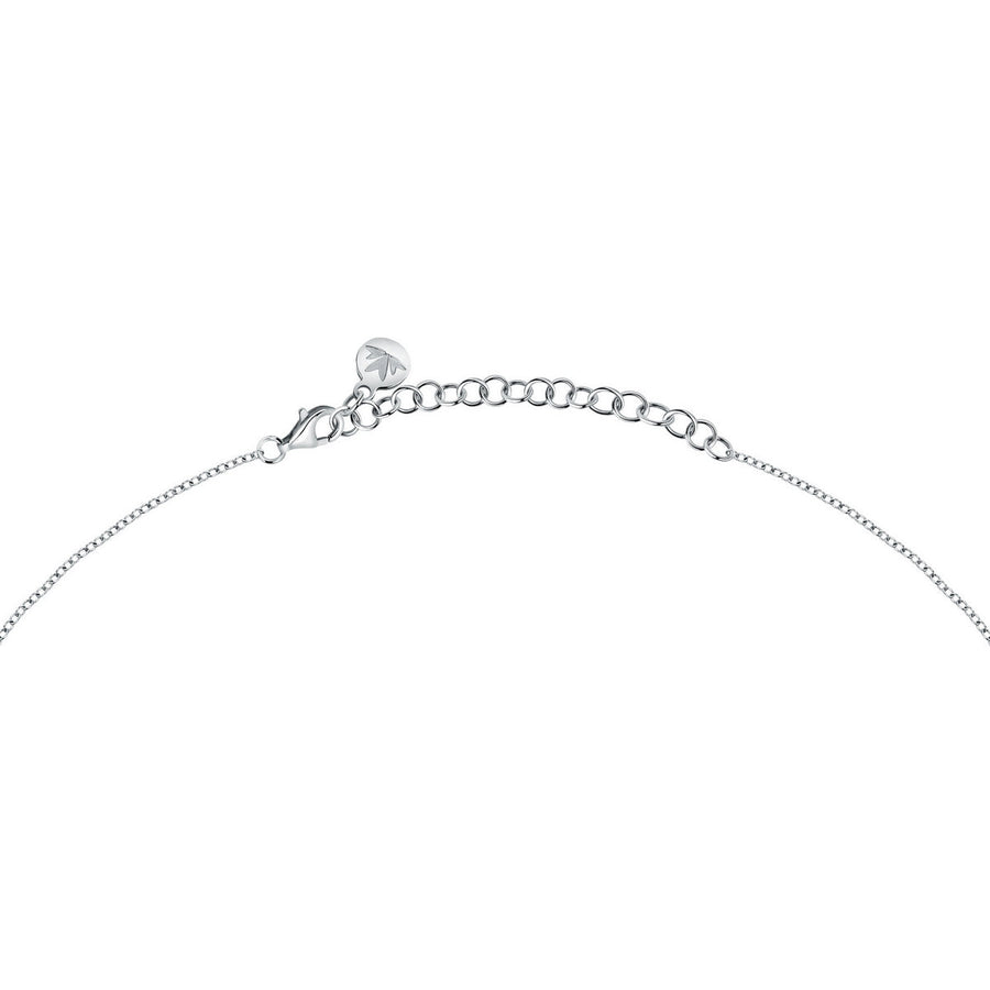 morellato silver riflessi necklace s925 rhodium cz white 40+5cm