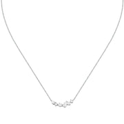 morellato silver riflessi necklace s925 rhodium cz white 40+5cm