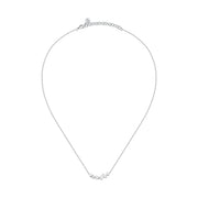 morellato silver riflessi necklace s925 rhodium cz white 40+5cm
