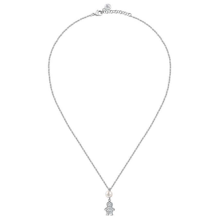 perla rose pack pend cz+pearl 925 38+4cm