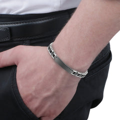 sector ceramic bracelet black &  pvd black 220mm