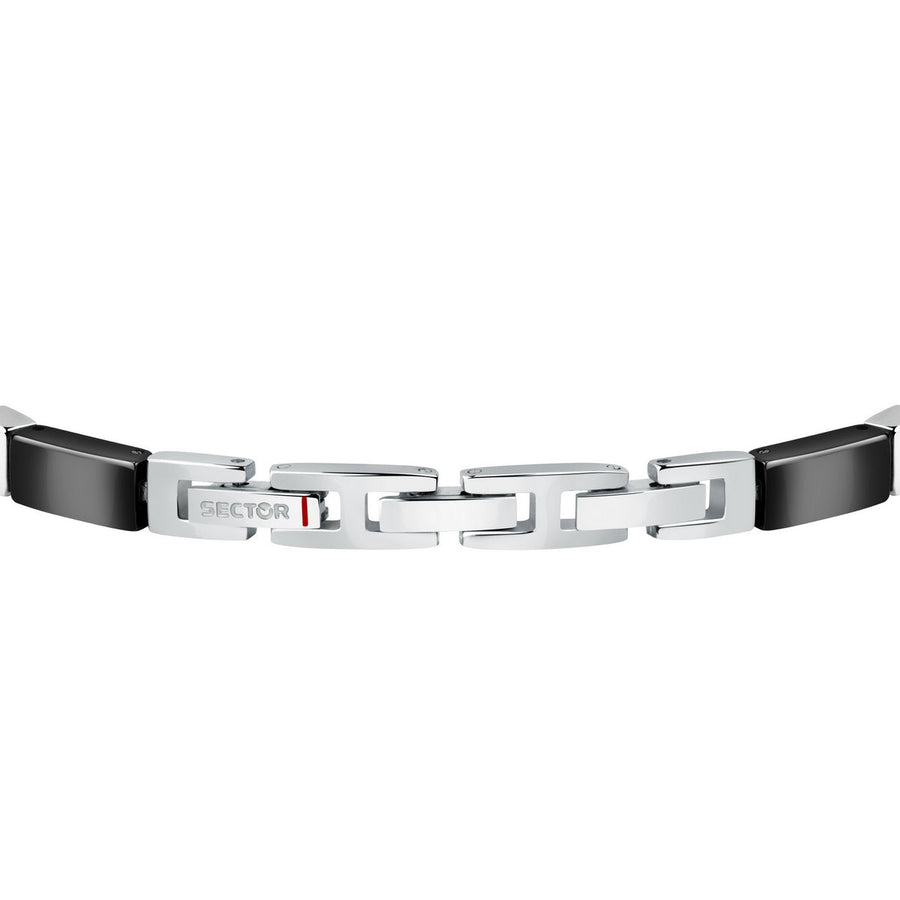 sector ceramic bracelet black ceramic & screw 22cm