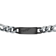 sector energy bracelet black tag with eagle & stainless steel 22cm