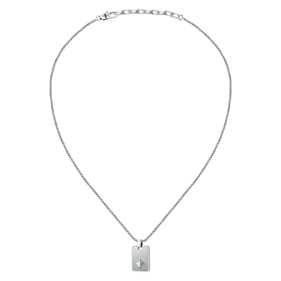 sector jewels marine necklace stainless steel windrose symbol 50+5cm