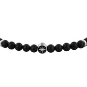 sector jewels marine bracelet stainless steel agate black 20+3cm