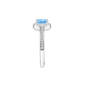 tesori ring 925 aqua blue cushion cz s14