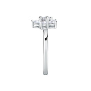 tesori ring 925 silver  flower cz size14