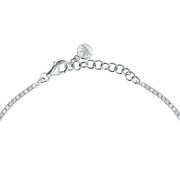 tesori anklet.925 silver  cz tennis 21+3.5cm