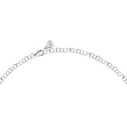 tesori necklace 925 silver white & sapphire solo cz 38+4cm