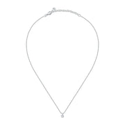 tesori pendant 925 silver white cz 40+5cm