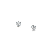 tesori stud earrings 925 silver white cz