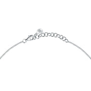tesori pendant 925 silver large emerald heart cz 38+4cm