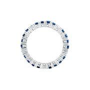 tesori ring 925 silver white & quad sapphire cz 160p