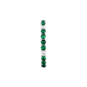 tesori ring 925 silver white & quad emerald cz 140n+