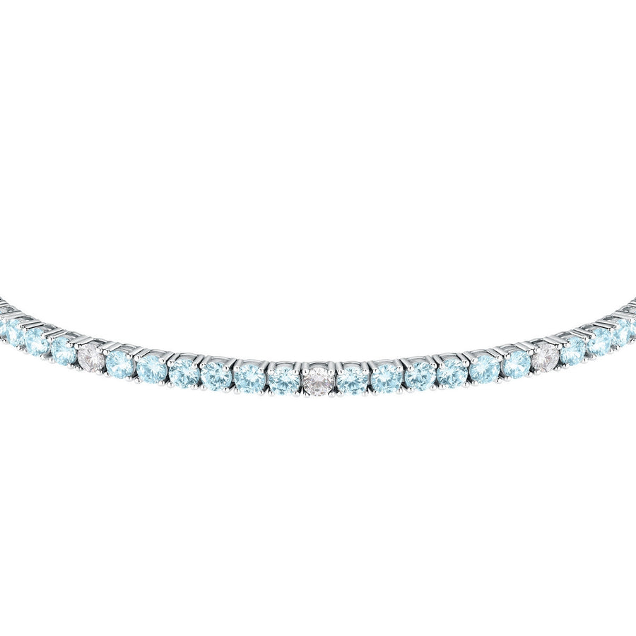 morellato silver tesori r. silver 925 blue cz tennis 16+3